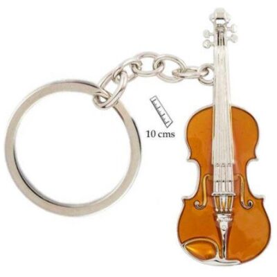 LLAVERO VIOLIN MARRON+LATA