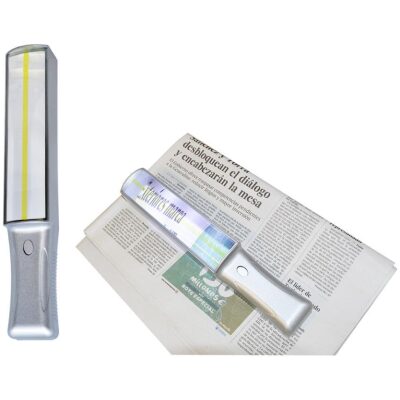 LUPA CON LUZ BARRA DESLIZANTE 24 CM.