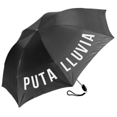 PARAGUAS PLEGABLE PUTA LLUVIA