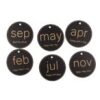 RELOJ PARED+CALENDARIO 39X28 MADERA - Imagen 2