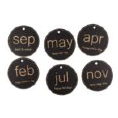 RELOJ PARED+CALENDARIO 39X28 MADERA - Imagen 2