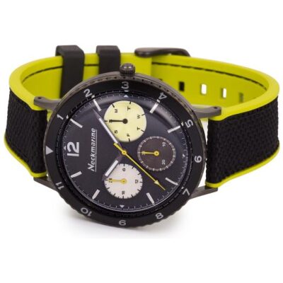 RELOJ NECKMARINE CAUCHO NEGRO-LIMA VINTAGE - Imagen 2