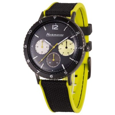 RELOJ NECKMARINE CAUCHO NEGRO-LIMA VINTAGE - Imagen 3