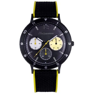 RELOJ NECKMARINE CAUCHO NEGRO-LIMA VINTAGE