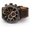 RELOJ NECKMARINE PIEL MARRON DOBLE HORARIO - Imagen 2
