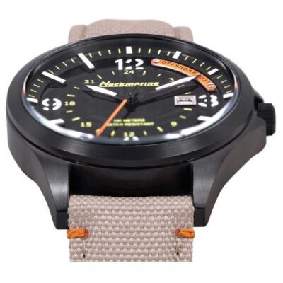 RELOJ NECKMARINE PIEL+TEJIDO BEIGE OFFSHOR - Imagen 2