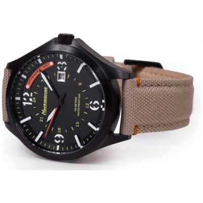 RELOJ NECKMARINE PIEL+TEJIDO BEIGE OFFSHOR - Imagen 3