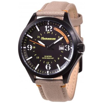 RELOJ NECKMARINE PIEL+TEJIDO BEIGE OFFSHOR
