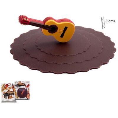 TAPA SILICONA PARA TAZA MOD. GUITARRA