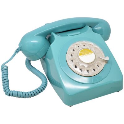 TELEFONO RETRO VINTAGE CELESTE