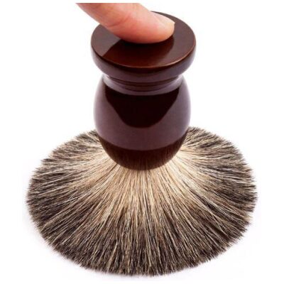 BROCHA DE AFEITAR DE PELO DE TEJON MARRON - Imagen 3