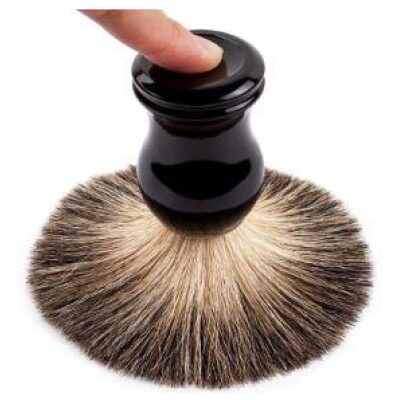 BROCHA DE AFEITAR DE PELO DE TEJON NEGRA - Imagen 2