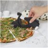 CORTA PIZZA MOTO NEGRA - Imagen 2