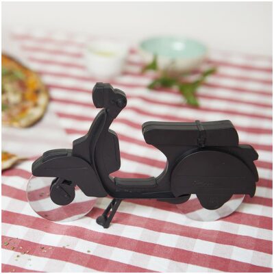 CORTA PIZZA MOTO NEGRA - Imagen 3