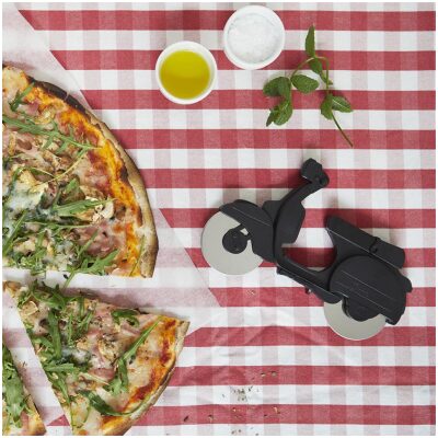 CORTA PIZZA MOTO NEGRA - Imagen 4