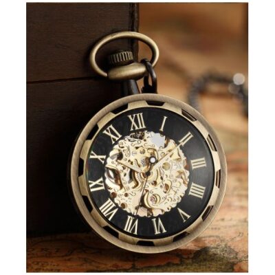 RELOJ BOLSILLO ESF.NEGRA Nº RO.S/TAPA SILV-BRO-DOR - Imagen 4