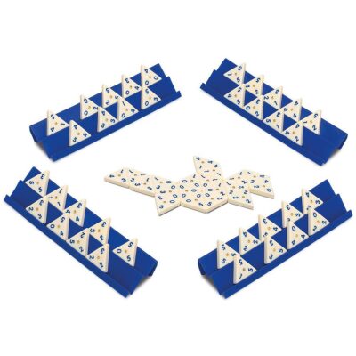 DOMINO TRIANGULAR CAJA METAL
