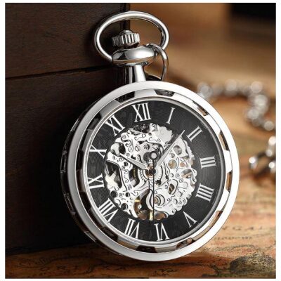 RELOJ BOLSILLO ESF.NEGRA Nº RO.S/TAPA SILV-BRO-DOR - Imagen 2