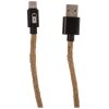 CABLE CARGADOR USB CUERDA NATURAL - Imagen 2