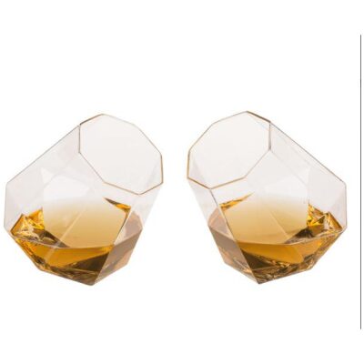 VASOS WHISKY DIAMANTE 2 UNID.