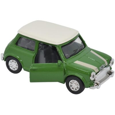 COCHE MINI COOPER VERDE ESCALA 1:32- 8 CM.