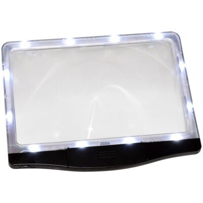 LUPA CON LUZ 12 LEDS 18X14 - Imagen 2