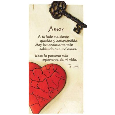 MENSAJE AMOR LLAVE-CORAZON