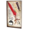 PLUMA+5 PLUMILLAS+LACRE+SDELLO+SOPORTE COL SURTIDO - Imagen 2