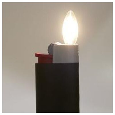 LAMPARA ENCENDEDOR NEGRO - Imagen 2
