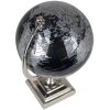 GLOBO TERRAQUEO 20 CM. NEGRO BASE METAL CUADRADA - Imagen 2