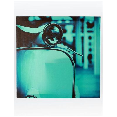 CUADRO 40X40 VESPA AZUL