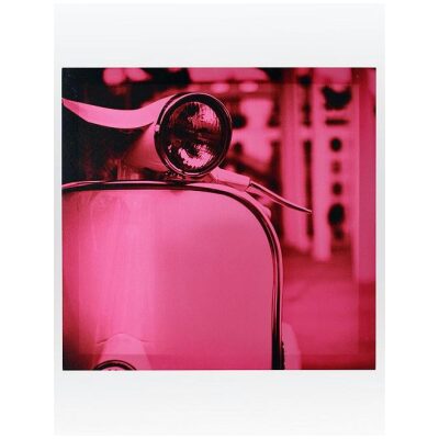 CUADRO 40X40 VESPA FUCSIA