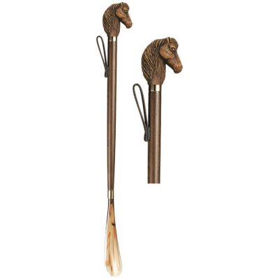 CALZADOR LARGO CABEZA CABALLO MARRON