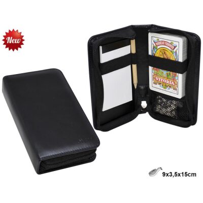 CARTAS MUS ESTUCHE CREMALLERA SIMIL NEGRO