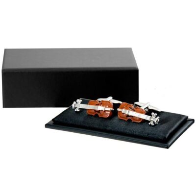 GEMELOS VIOLINES ESMALTADOS