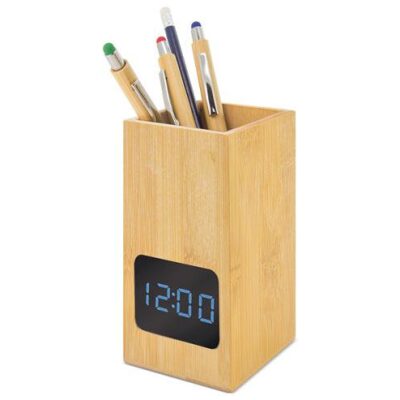 PORTALAPICES DE MADERA CON RELOJ  HANOI - Imagen 2