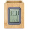 PORTALAPICES EN MADERA CON RELOJ LAOS