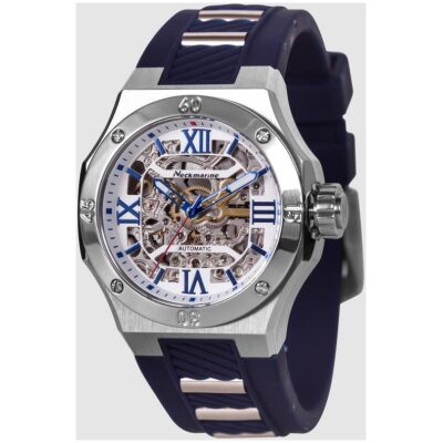 RELOJ NECKMARINE AUTOMATICO CAUCHO AZUL - Imagen 3