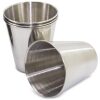 SET 4 VASITOS ACERO INOX. FUNDA PIEL LUCCA - Imagen 2