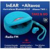 ALTAVOZ REDONDO  BLUETOOTH+AURICULARES COL SURT. - Imagen 2