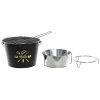 BARBACOA CUBO NEGRO 42X27X21 CM. - Imagen 2