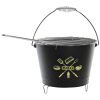 BARBACOA CUBO NEGRO 42X27X21 CM.