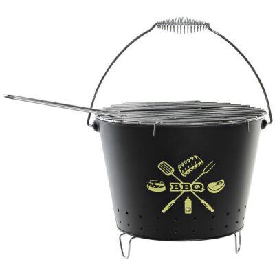 BARBACOA CUBO NEGRO 42X27X21 CM.