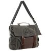 BOLSO BANDOLERA LIENZO BICICLETA MARRON