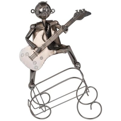 BOTELLERO METAL GUITARRISTA EN ALTO - Imagen 2