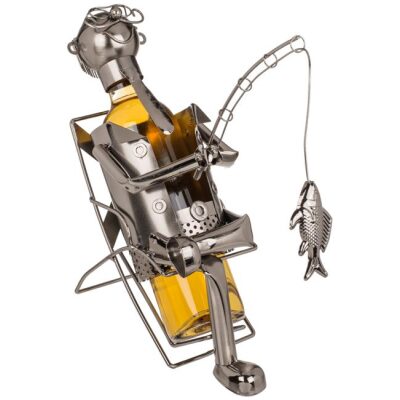 BOTELLERO METAL PESCADOR EN TUMBONA - Imagen 2