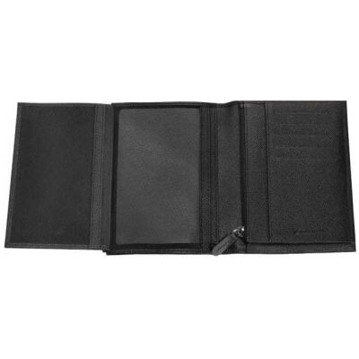 CARTERA ZIPPO NEGRA PIEL TRI-FOLD - Imagen 2
