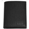 CARTERA ZIPPO NEGRA PIEL TRI-FOLD SAFFIANO VERTICA