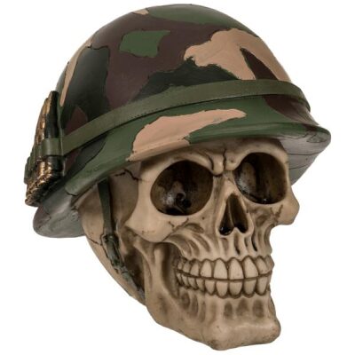HUCHA CALAVERA MILITAR CON CASCO