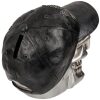 HUCHA CALAVERA PLATA CON GORRA NEGRA - Imagen 2